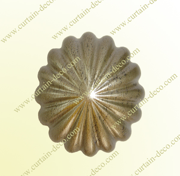 resin curtainrod finial top view